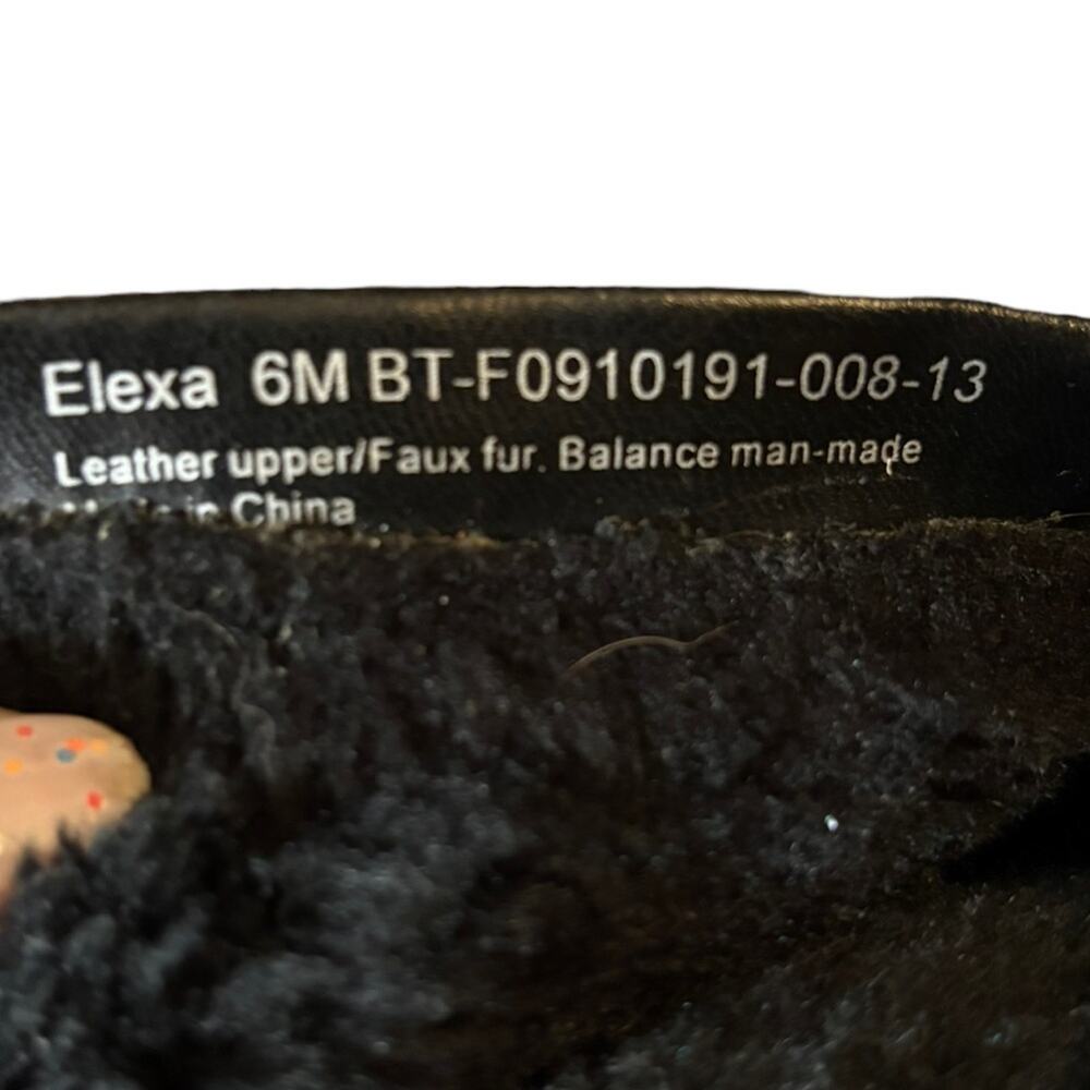 BareTraps Elexa Leather Boots Women’s Size 6 M Faux Fur Ankle Winter Warm Zip - Picture 14 of 14